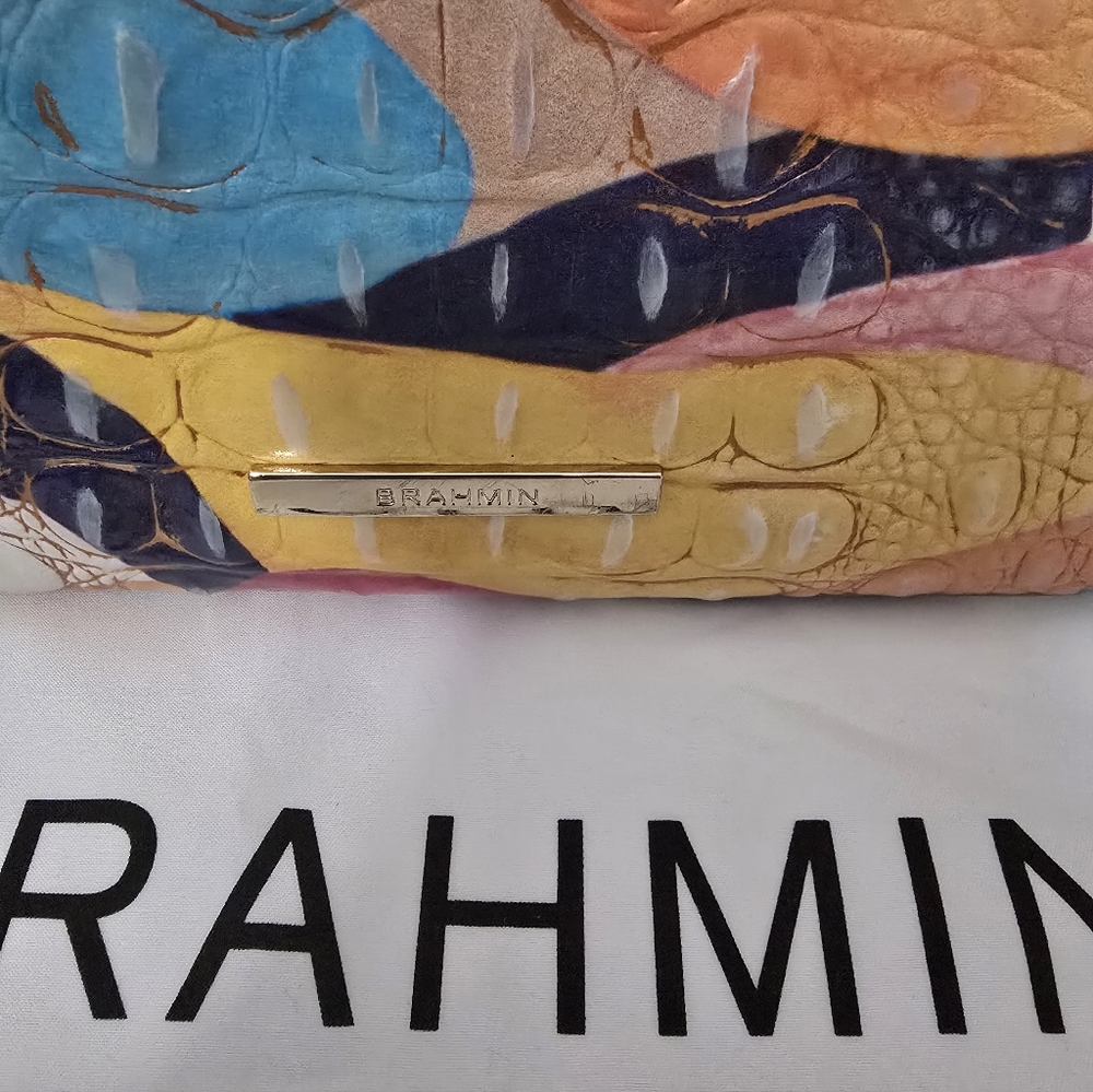 Brahmin Vibrant Patchwork Leather Shoulder/Crossb… - image 3